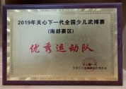 2019年关心下一代全国少儿武搏赛优秀运动队